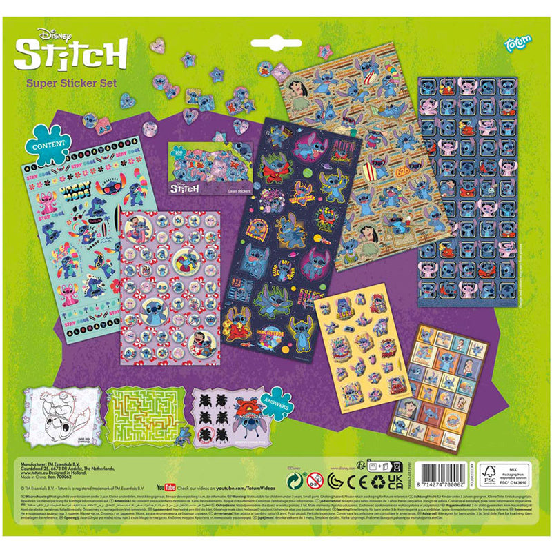 DISNEY STICKERS STITCH SUPER SET